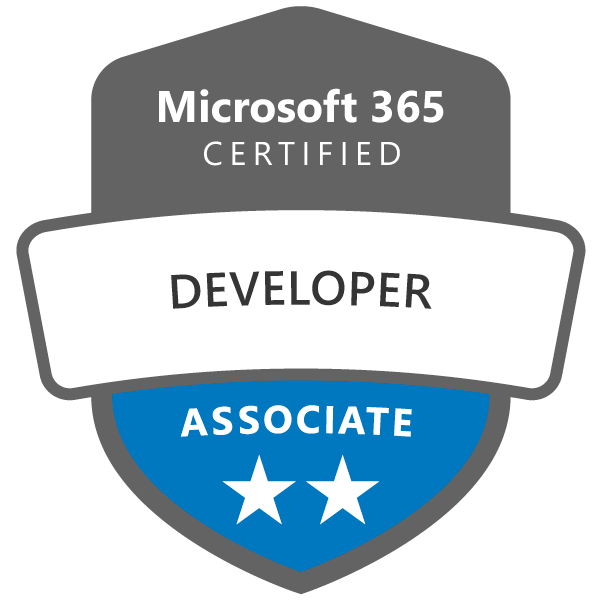 Certified! Microsoft 365 Developer Associate