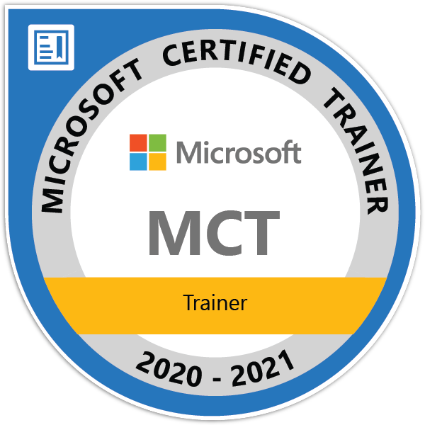 Microsoft Certified Trainer for 2021
